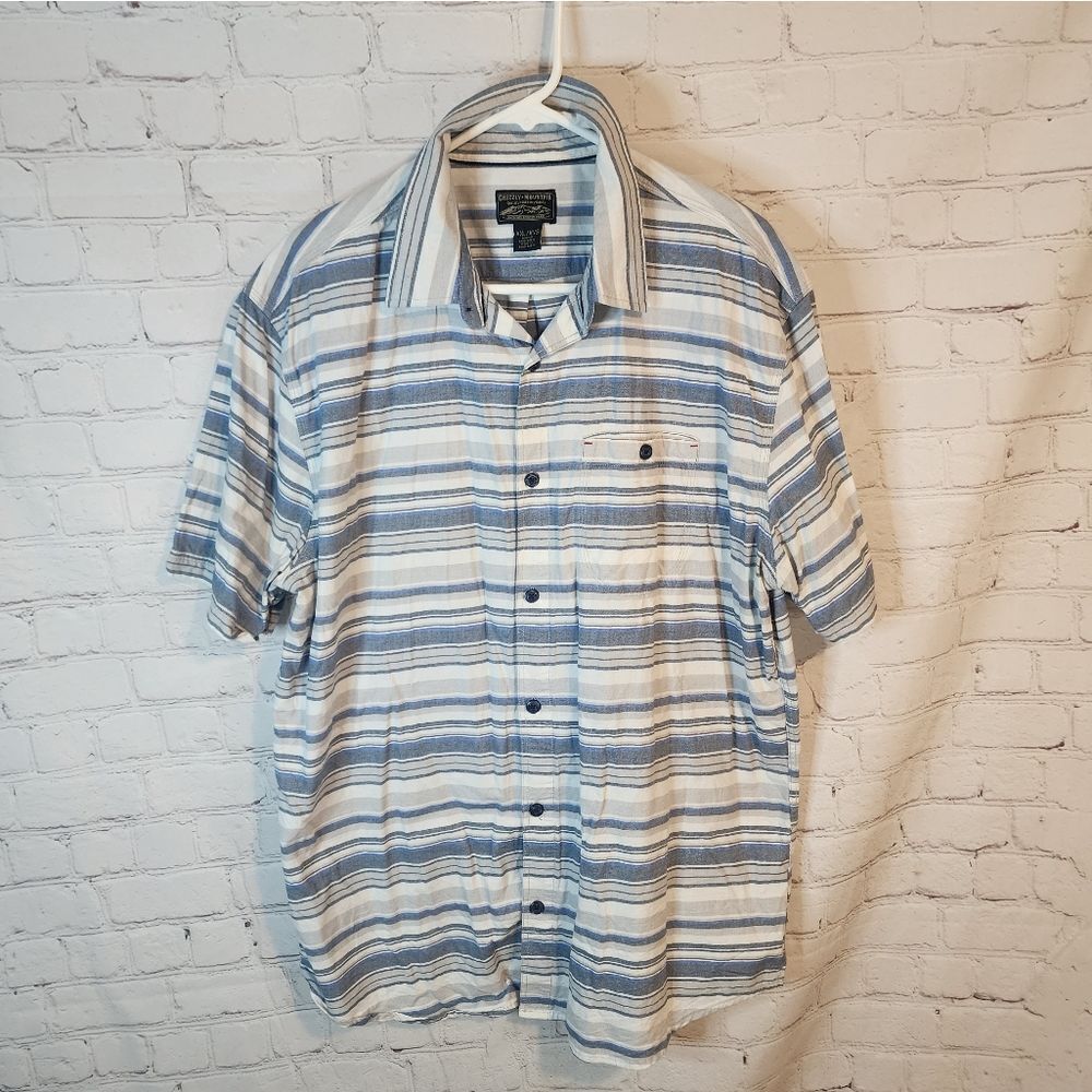 Men's Grizzly Mountain Button-Down Shirt, Size XXL